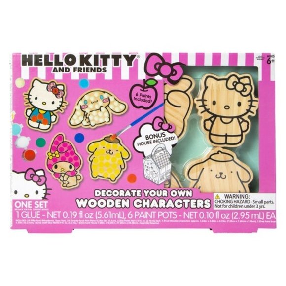 Hello Kitty Other - 𝅺HELLO Kitty Girls Wooden Character Friends Decorating Kit